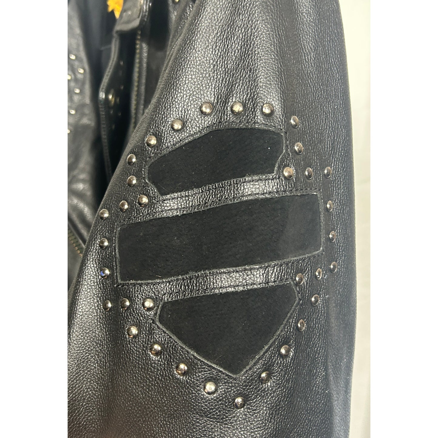 Harley-Davidson Women’s Studded Black Leather Motorcycle Jacket L
