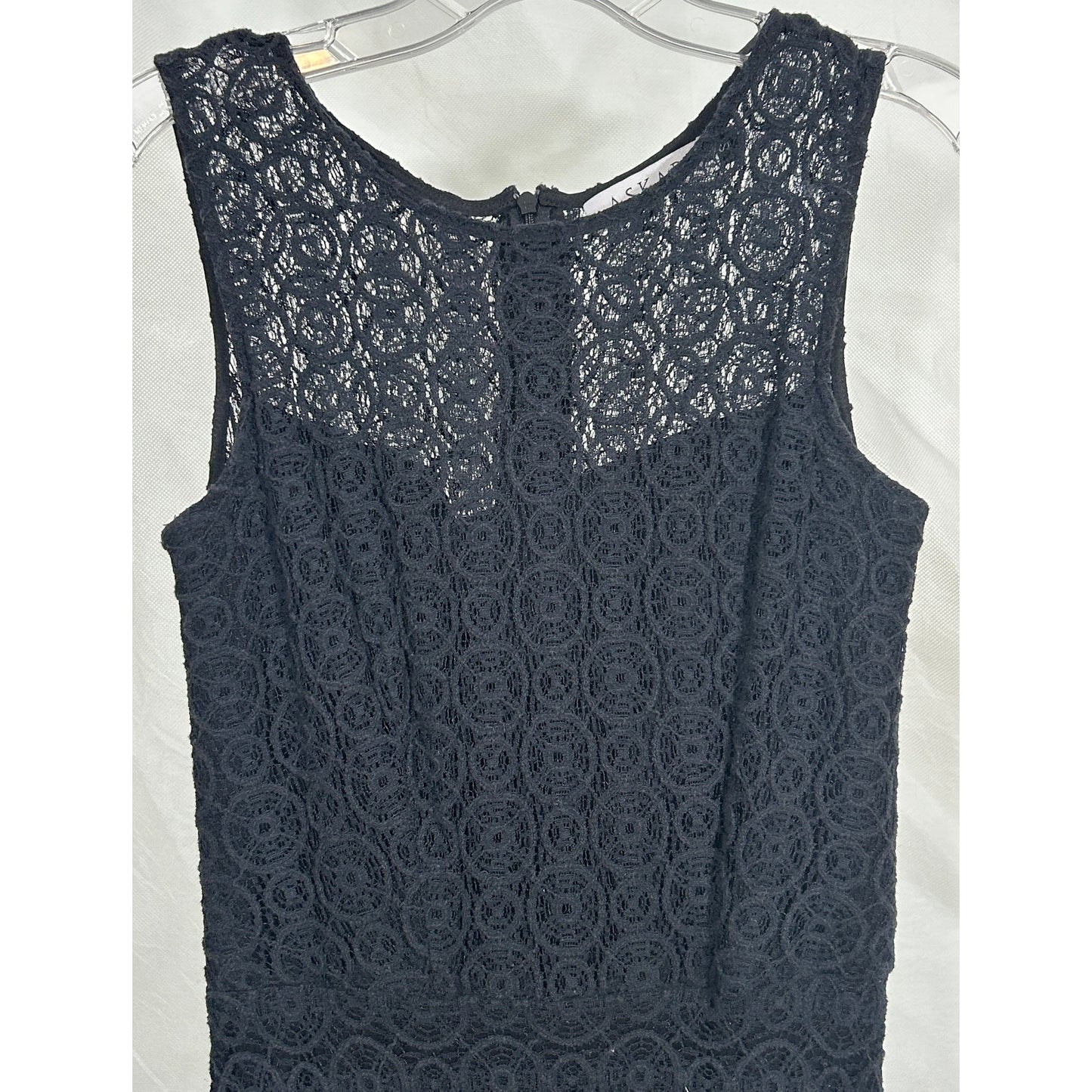 Askari Black Lace Sleeveless Dress | S | Fit & Flare USA-Made Party Dress