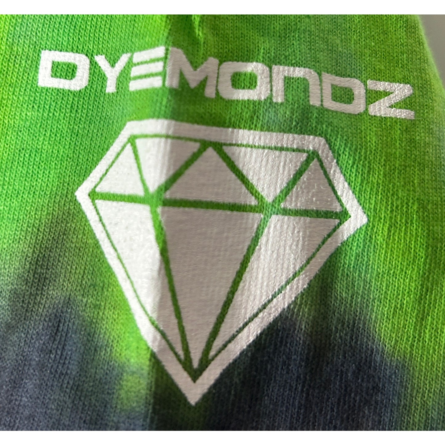 DYEMONDZ Rasta Spiral Tie-Dye Tee XL Gildan Heavy Cotton Bright Vivid Colors
