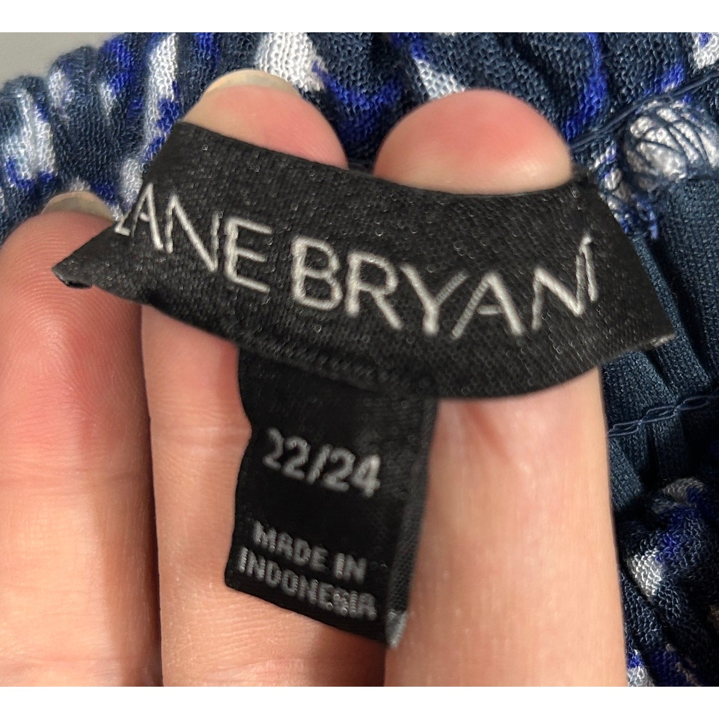 Lane Bryant Navy Floral Smocked Boho Midi Dress 22/24