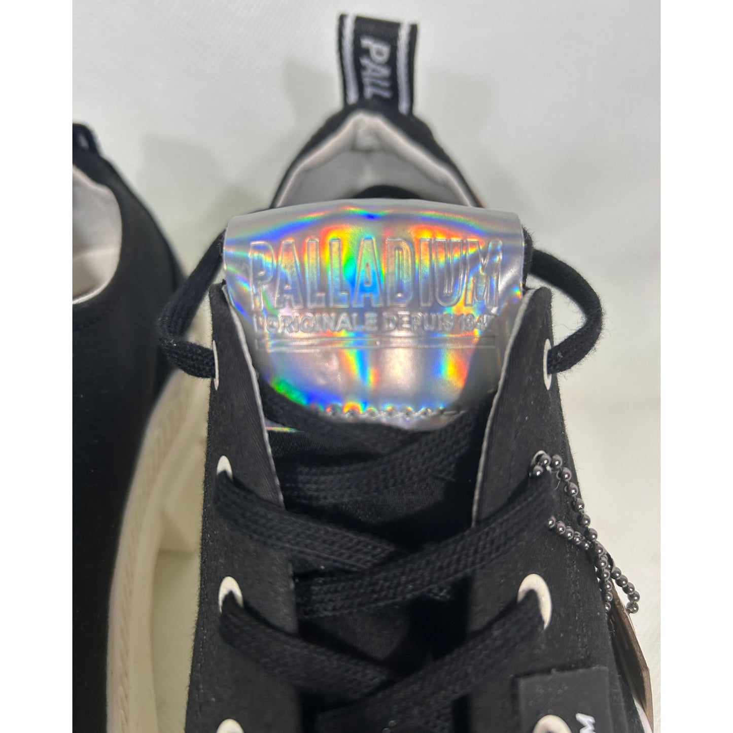 Palladium Chunky Platform Black Canvas Sneakers – US Size 9.5