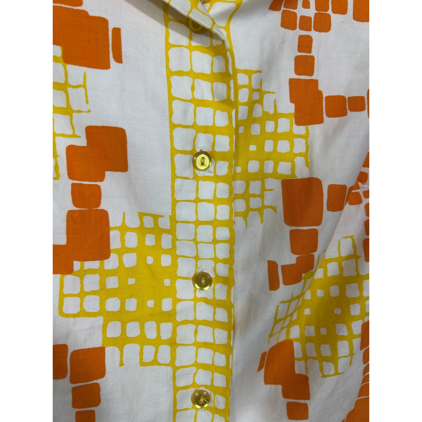 Vintage Alex Colman California Sleeveless Blouse 16 | Mod Geometric Print