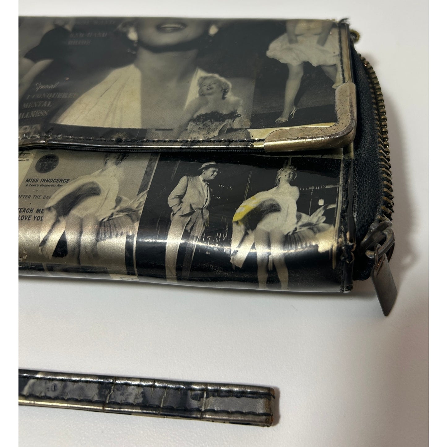 Vintage Bernard of Hollywood Marilyn Monroe Wristlet Wallet 8"x4.5"