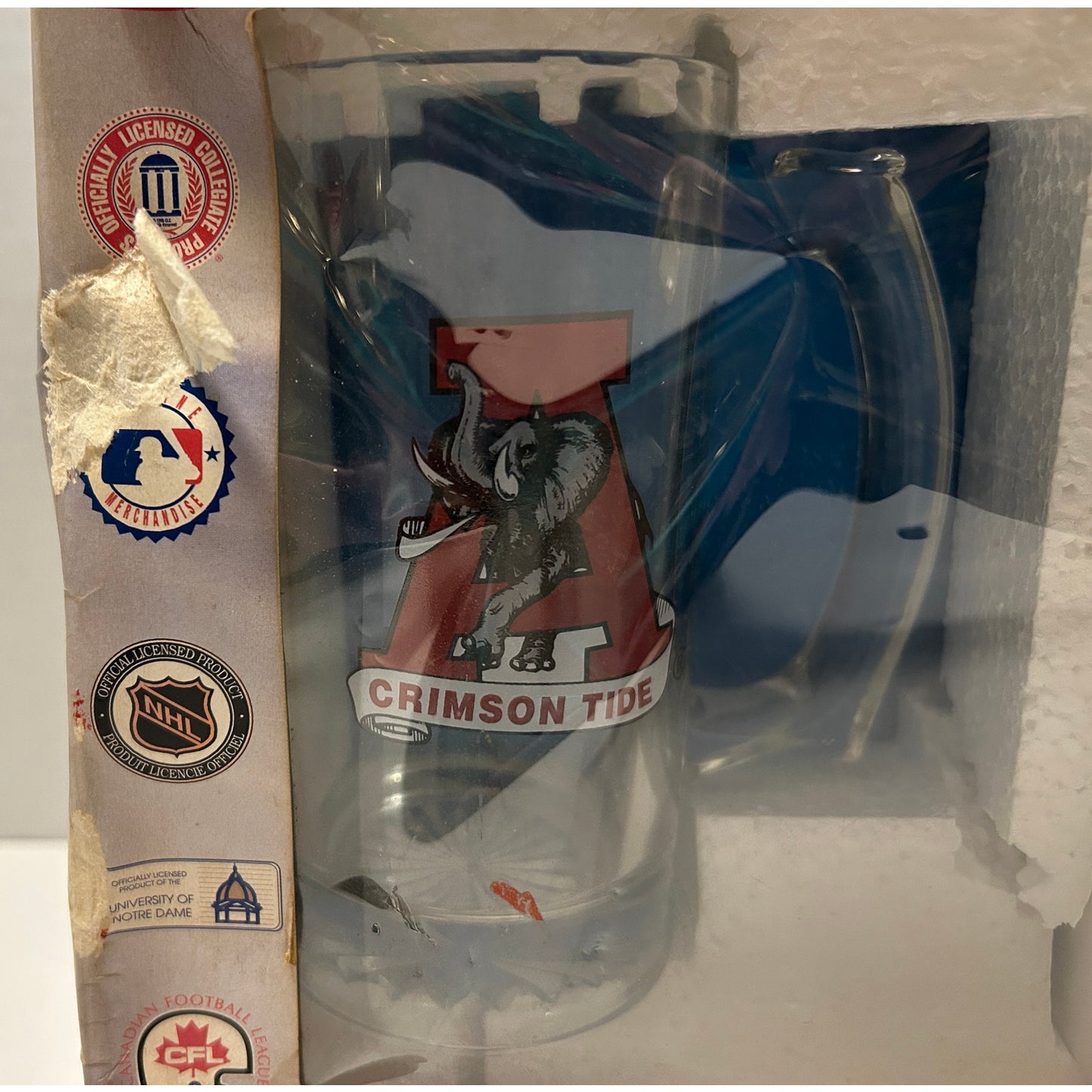 Vintage Alabama Crimson Tide Hunter Fan Set – Mug, Glass, Shot Glass NIB