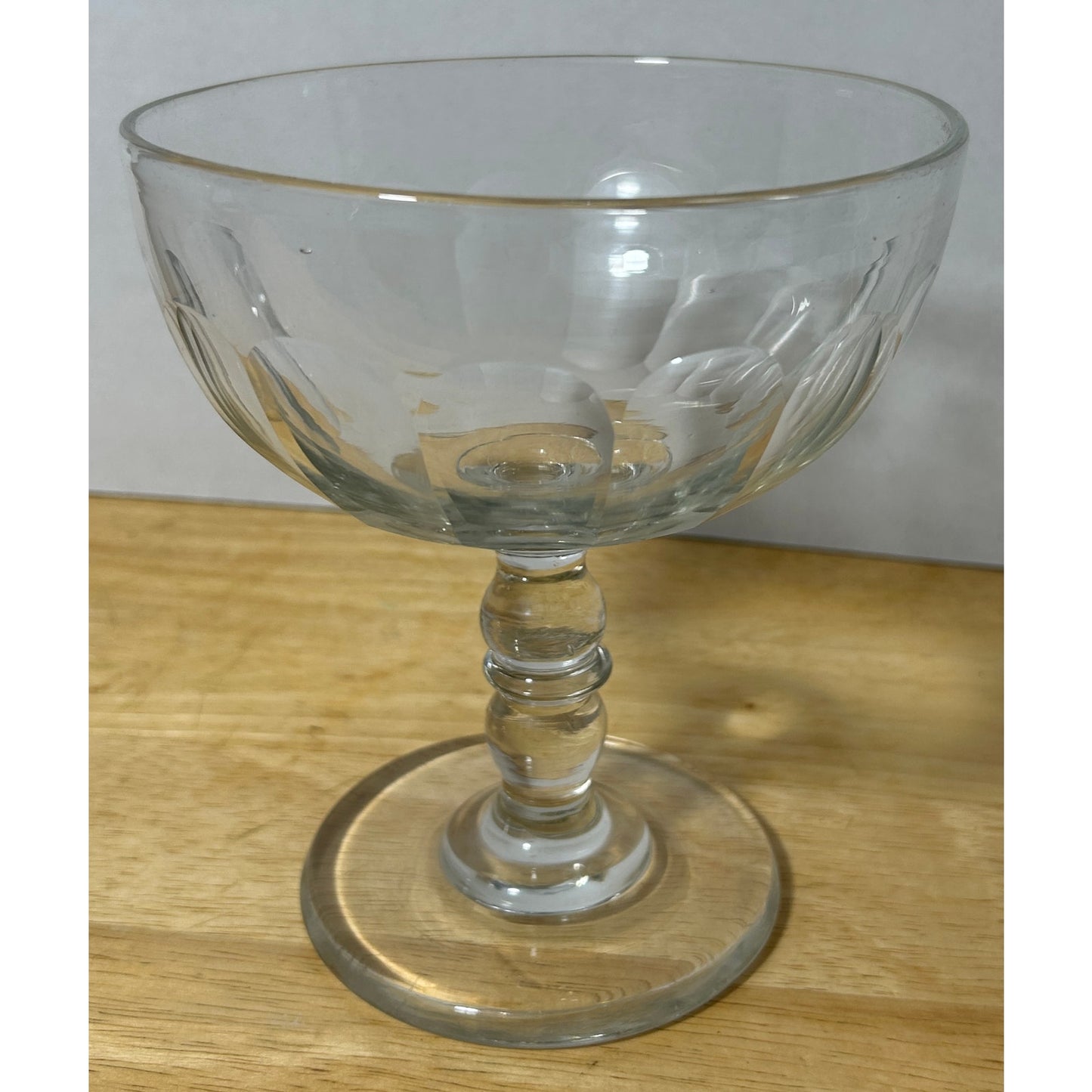 Clear Pressed Glass Covered Pedestal Compote Dish Lidded Candy Jar 10″ Tall