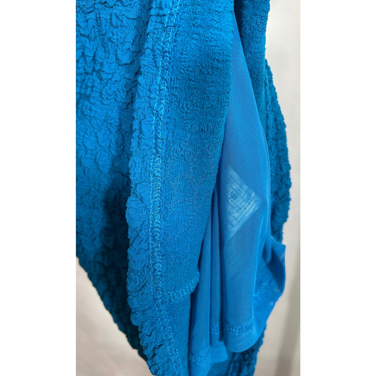 Anthropologie Textured Bodycon Dress Topaz Blue XXS NWT