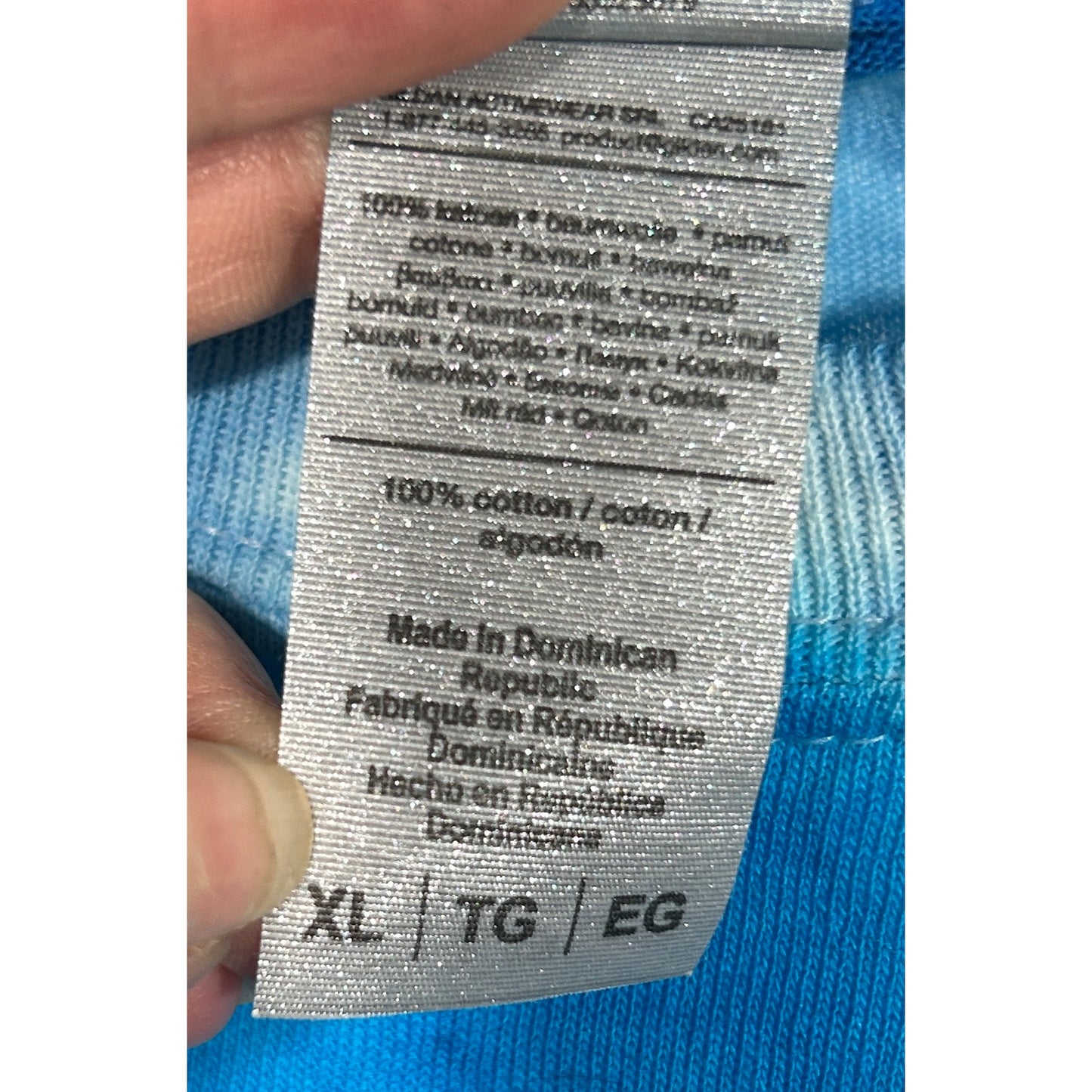 DYEMONDZ XL Blue Tie Dye T-Shirt Gildan Heavy Cotton Festival Tee
