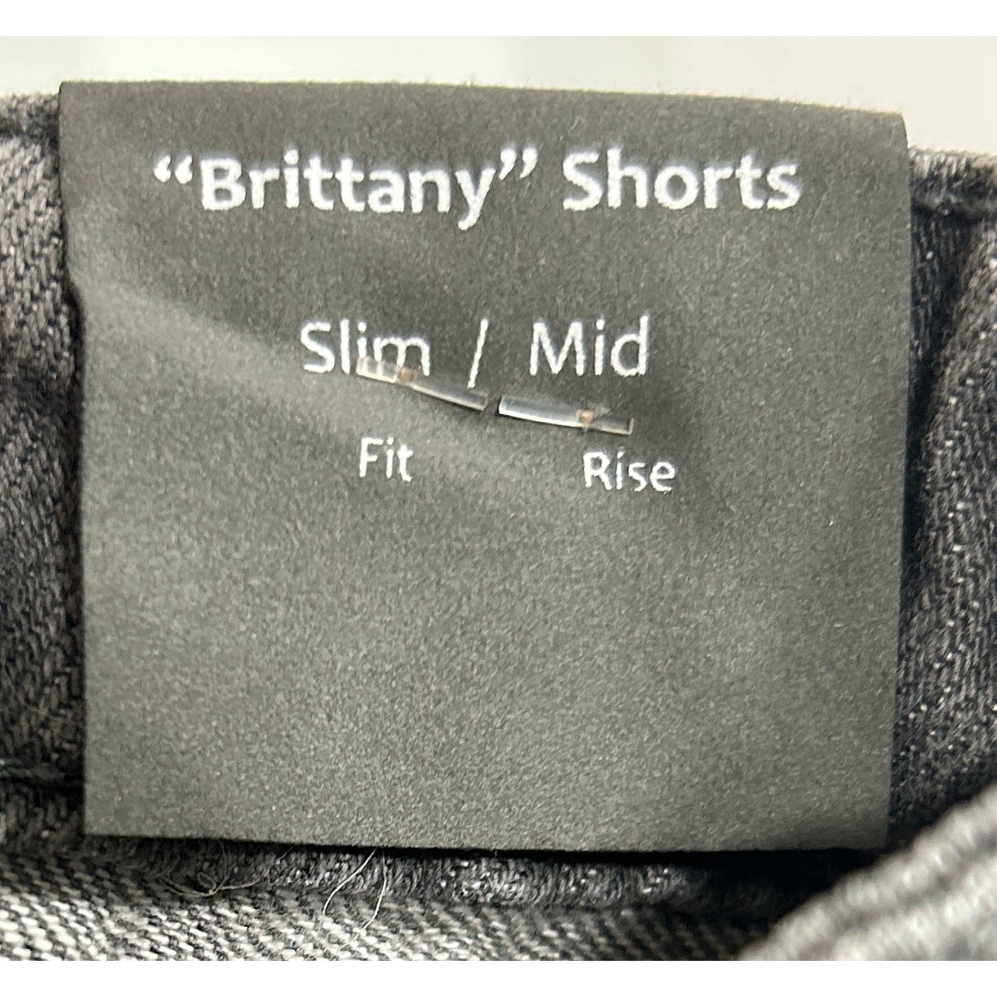 Tractr Brittany Black Denim Shorts Size 10 Mid Rise Raw Hem Cutoffs NWT