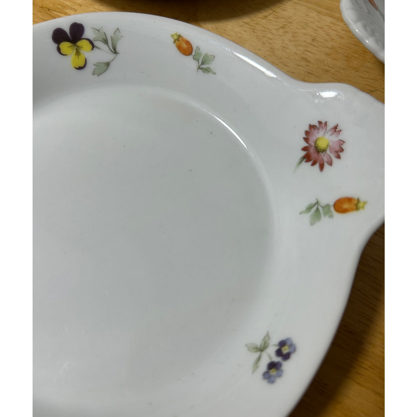 Trisa Fine Porcelain Floral Au Gratin Dishes Set of 5 Oven to Table