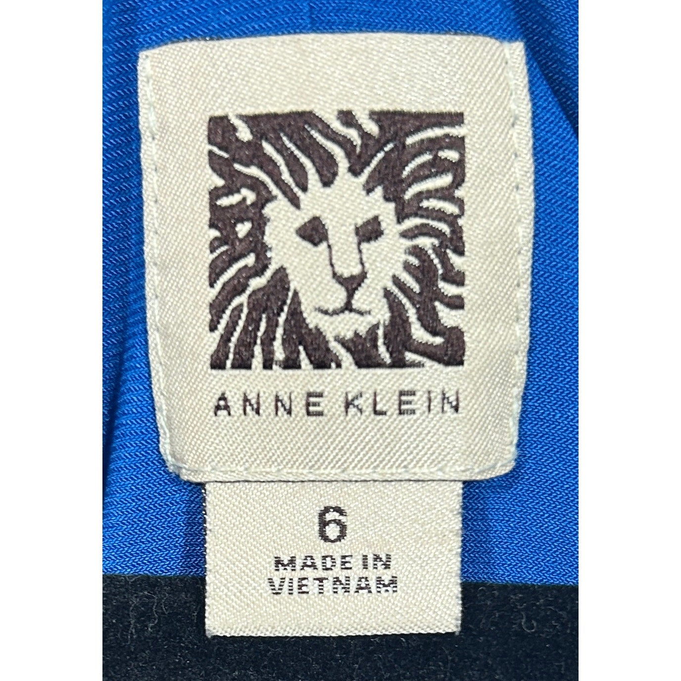 Anne Klein Royal Blue Draped Cowl Neck Dress, Size 6