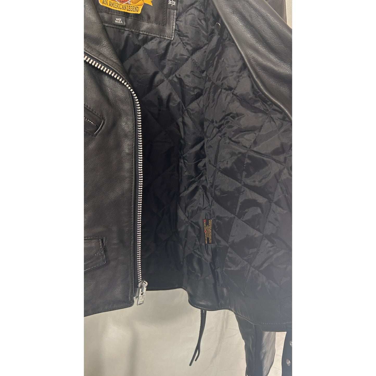 Harley-Davidson Black Leather Biker Jacket Women’s M | Made in USA