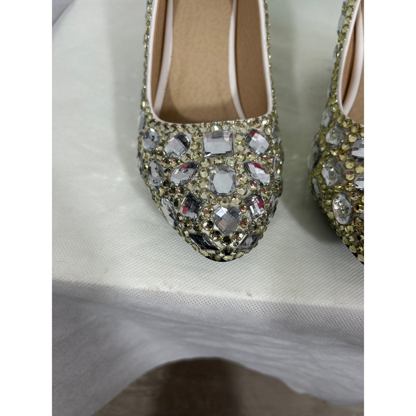 Rhinestone Embellished Kitten Heel Pumps Women’s US 10.5 (EU 42)