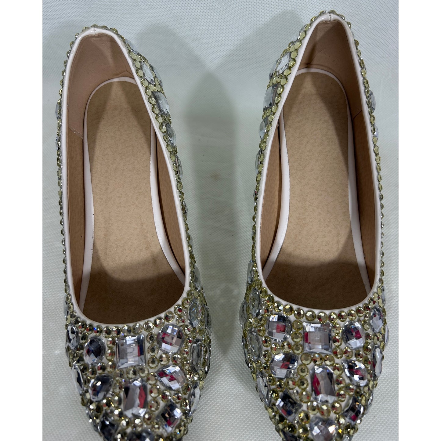 Rhinestone Embellished Kitten Heel Pumps Women’s US 10.5 (EU 42)
