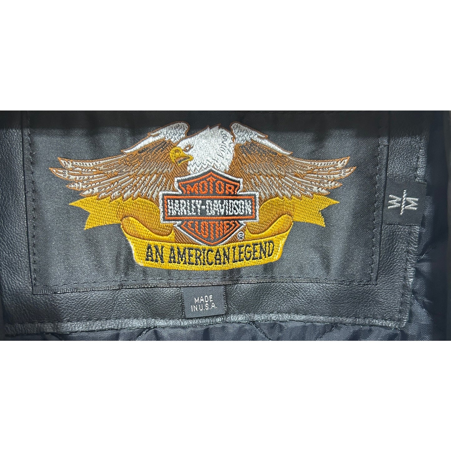 Harley-Davidson Black Leather Biker Jacket Women’s M | Made in USA