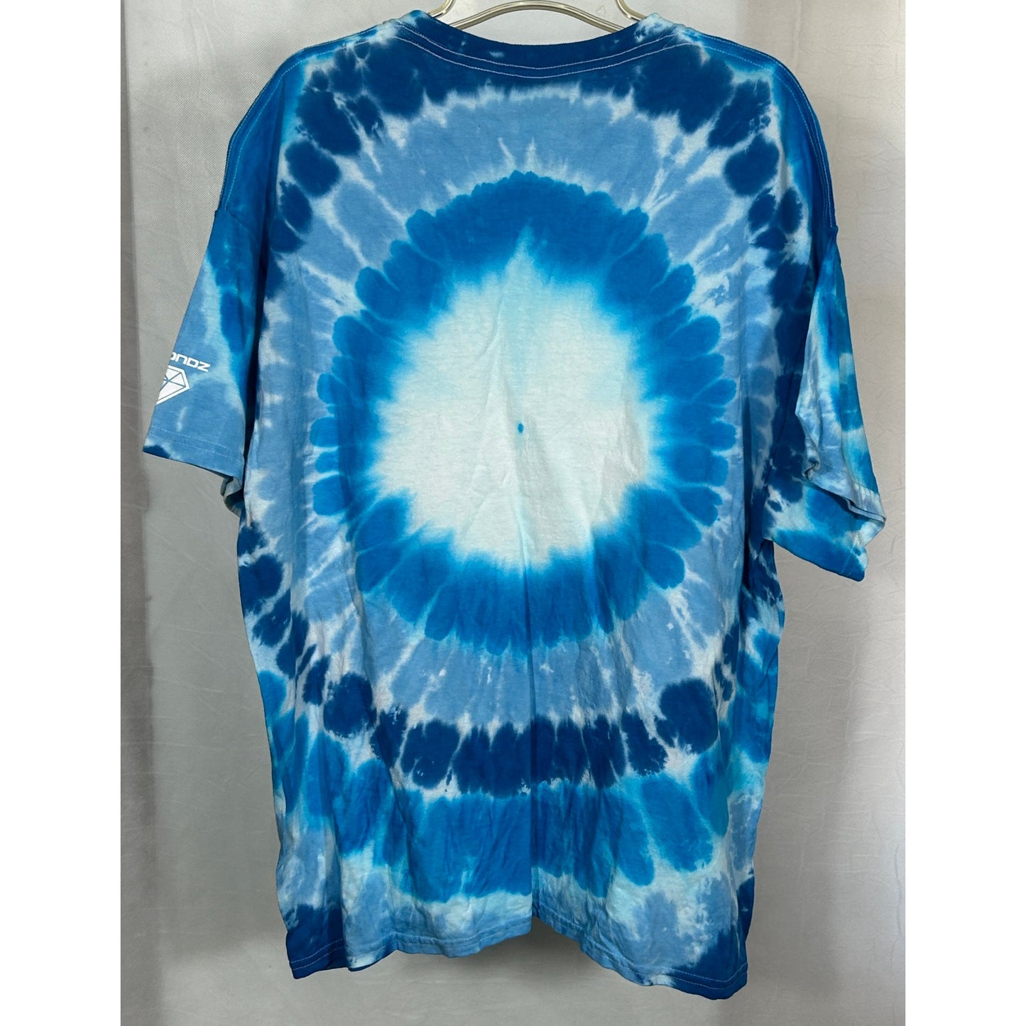 DYEMONDZ XL Blue Tie Dye T-Shirt Gildan Heavy Cotton Festival Tee