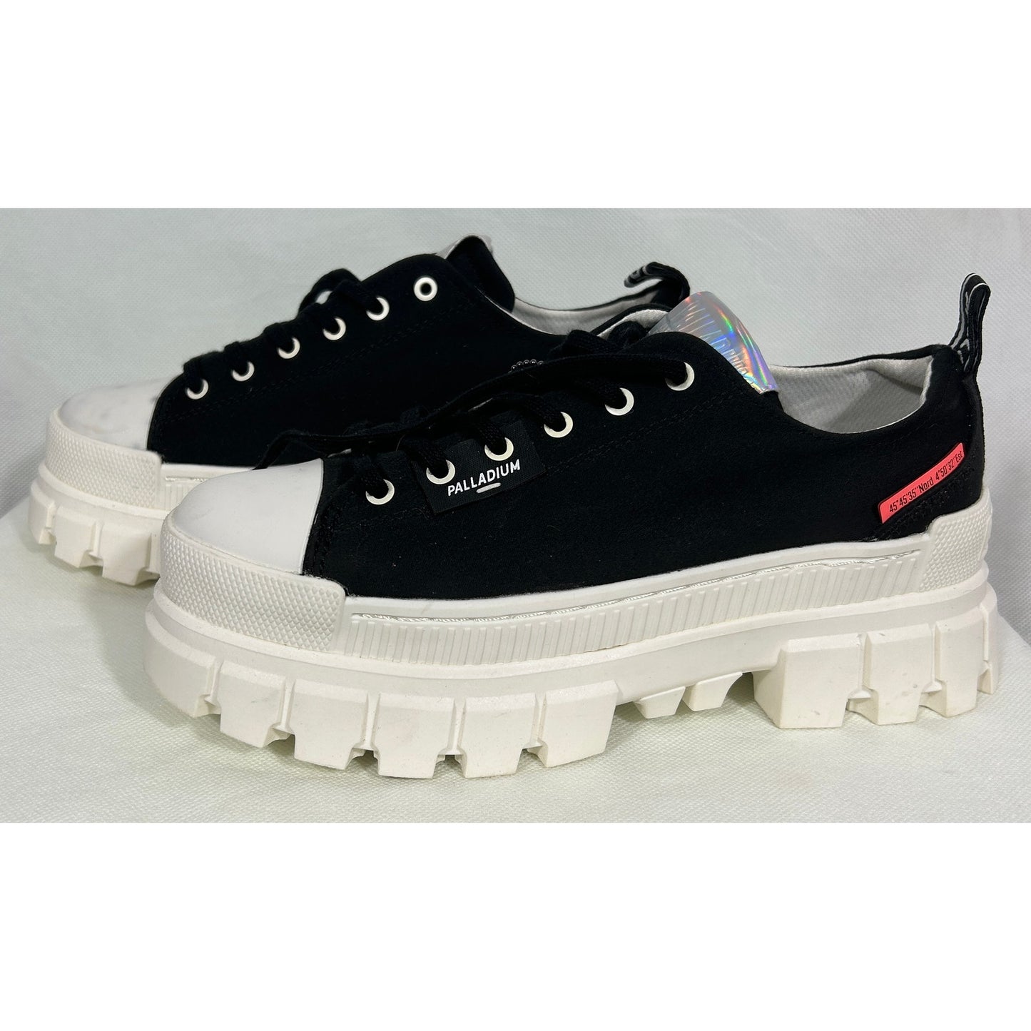 Palladium Chunky Platform Black Canvas Sneakers – US Size 9.5