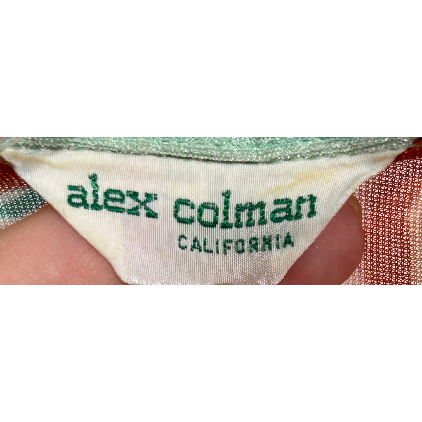 Vintage Alex Colman California Blouse Sz 16 | Mod Floral Geometric Print