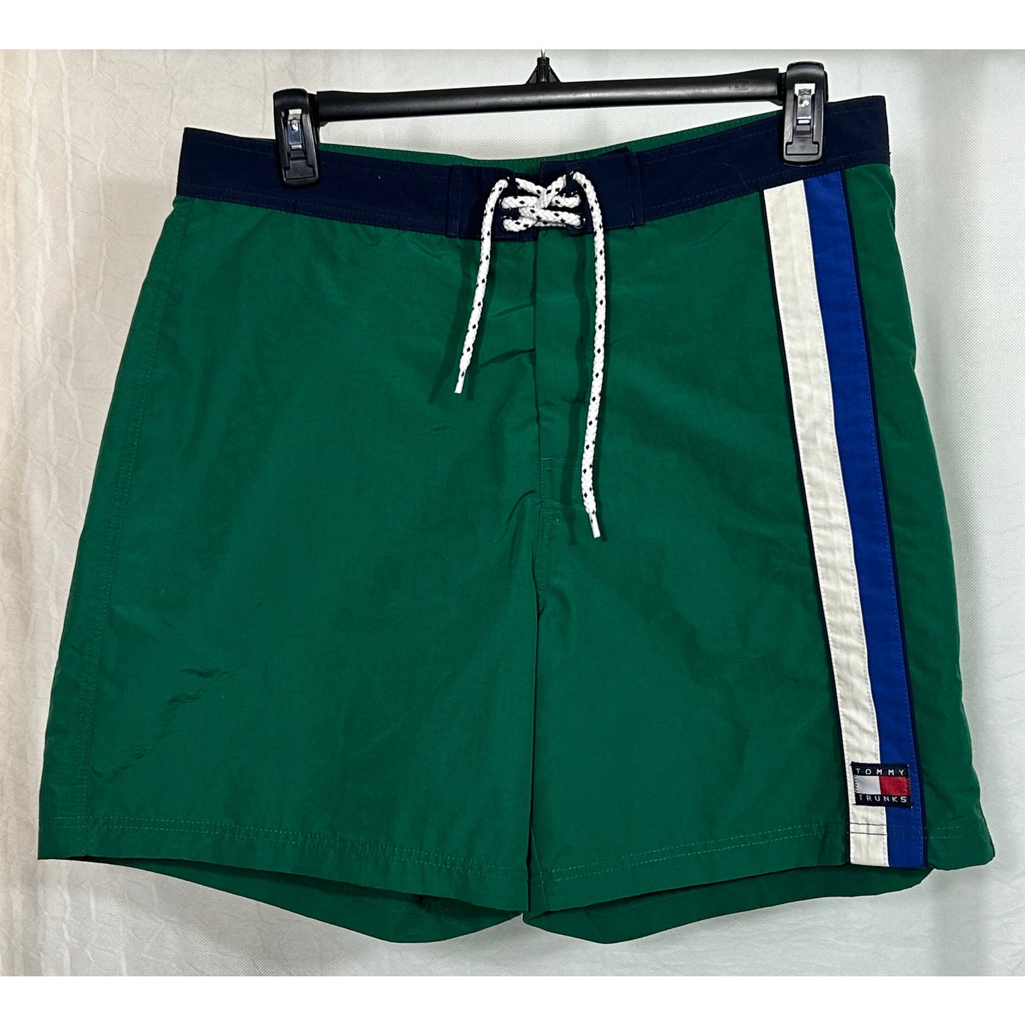 Tommy Hilfiger Green Colorblock Board Shorts Trunks Size XL