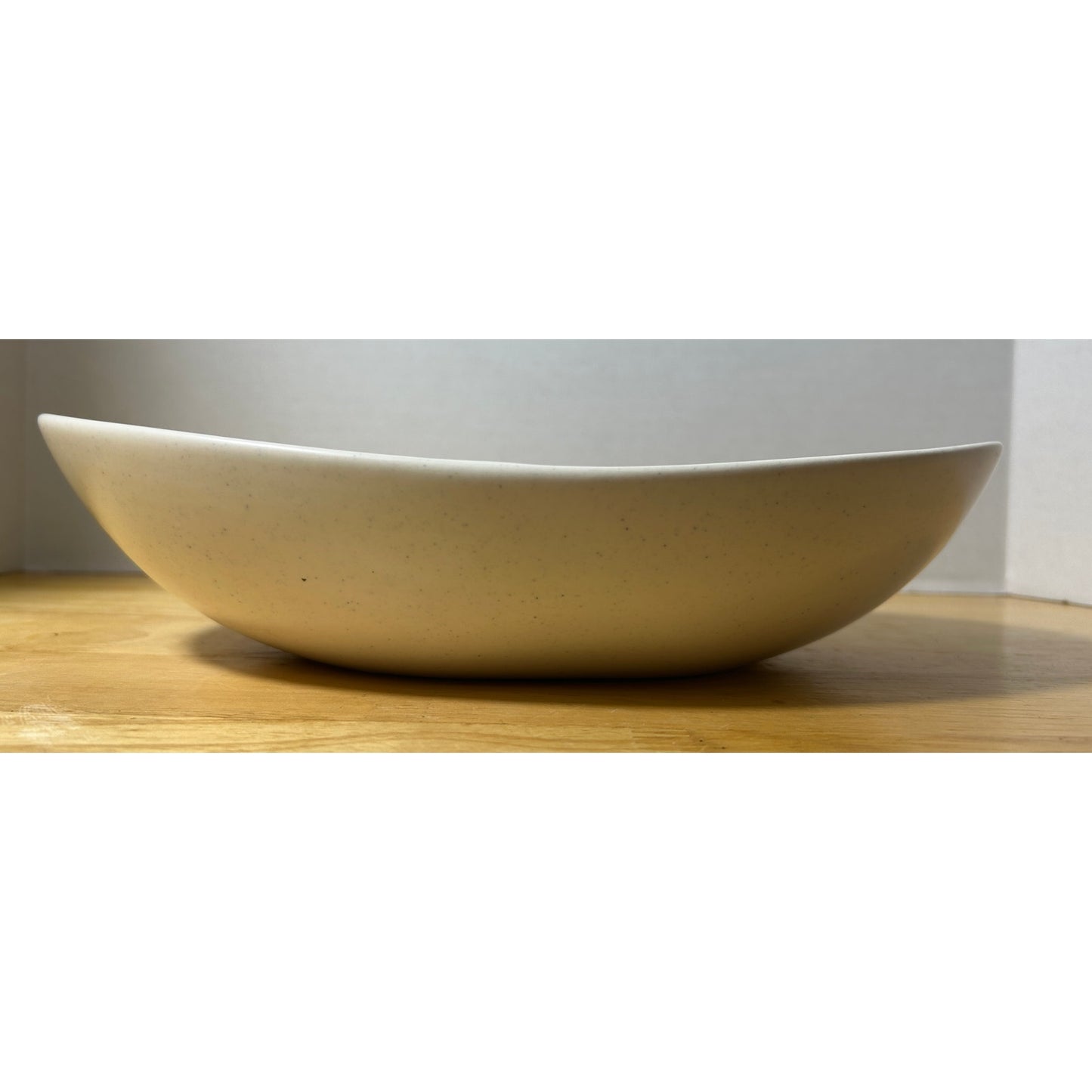 Metlox Poppytrail Confetti Speckled Divided Serving Dish – 11.5" Oval Bowl