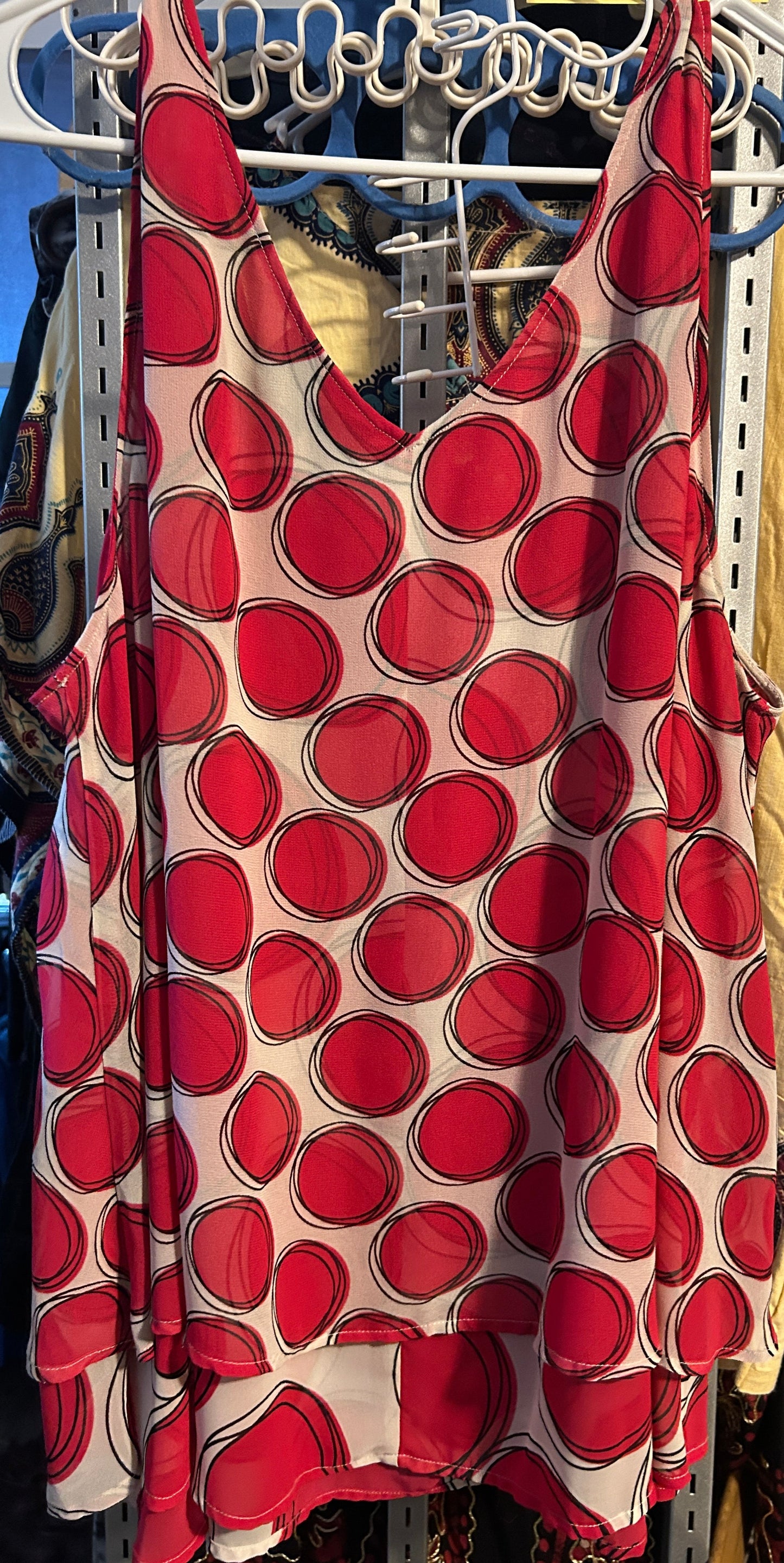 Lane Bryant Sheer Polka Dot Tank Top – Size 20