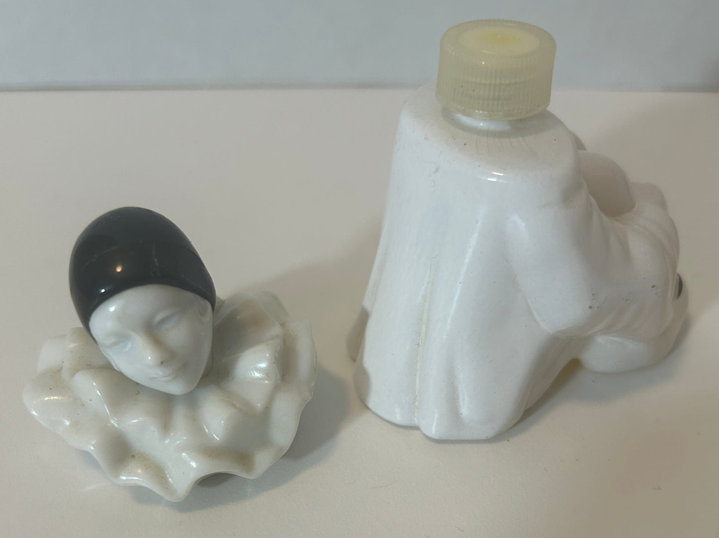Vintage Pierrot Clown Porcelain Perfume Bottle (Made in Japan)