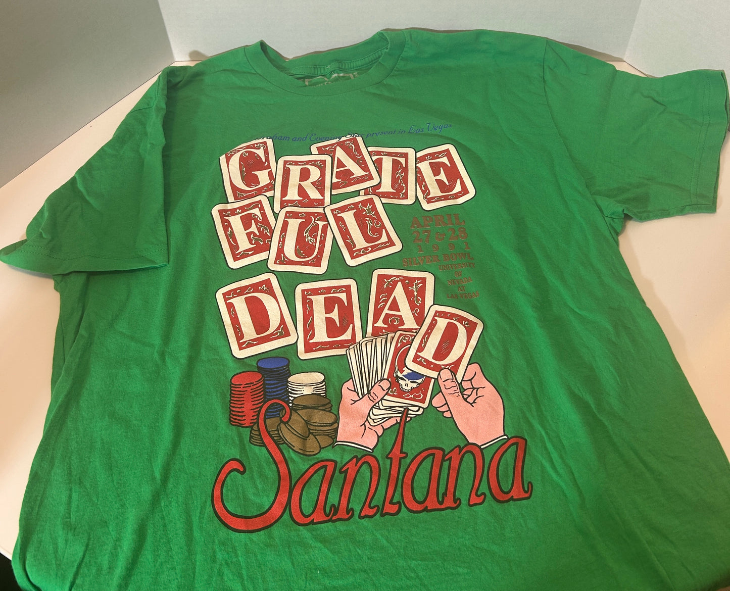 Grateful Dead Santana 1991 Concert T-Shirt Size L