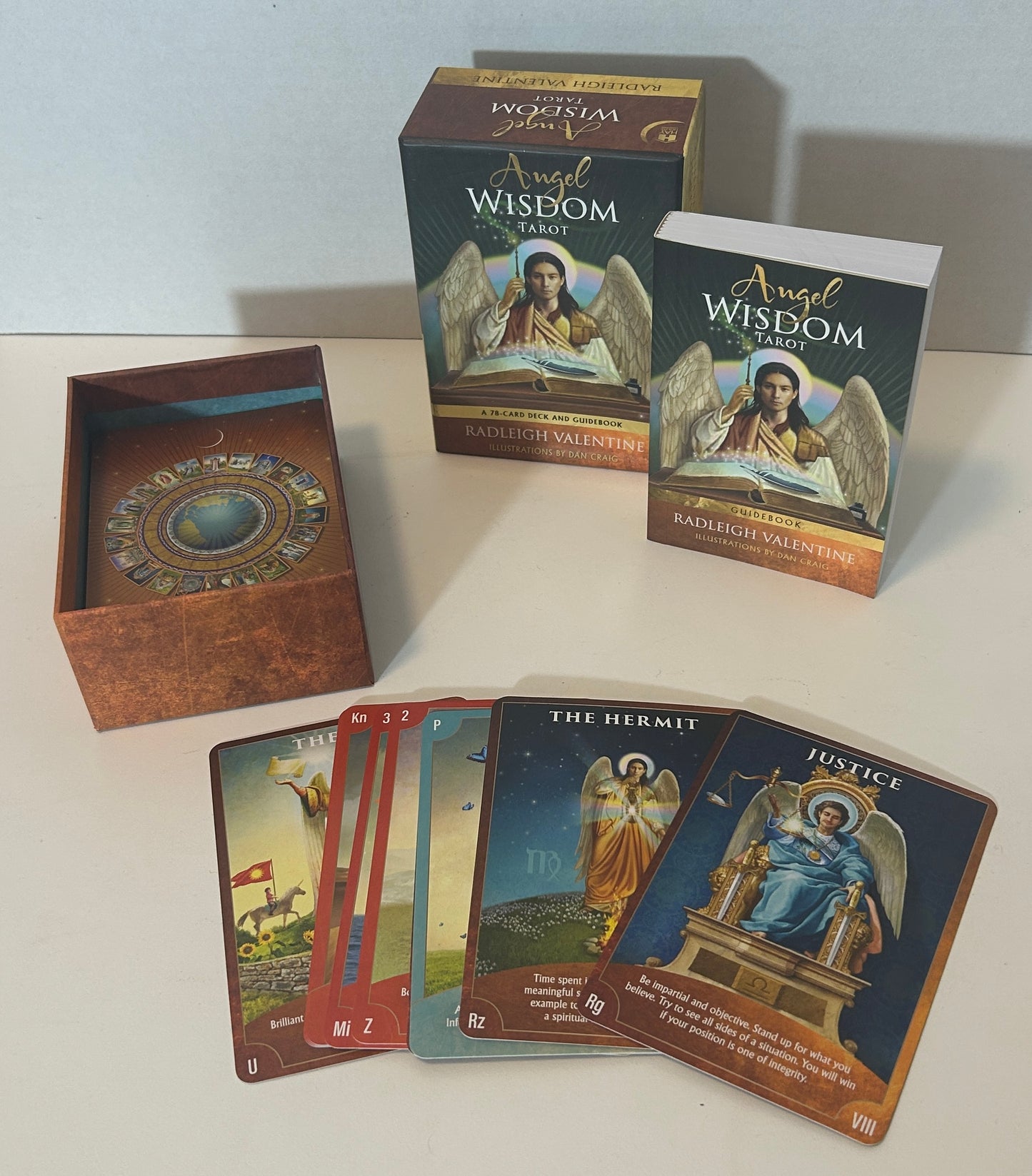 Angel Wisdom Tarot Deck – 78-Card Deck & Guidebook by Radleigh Valentine