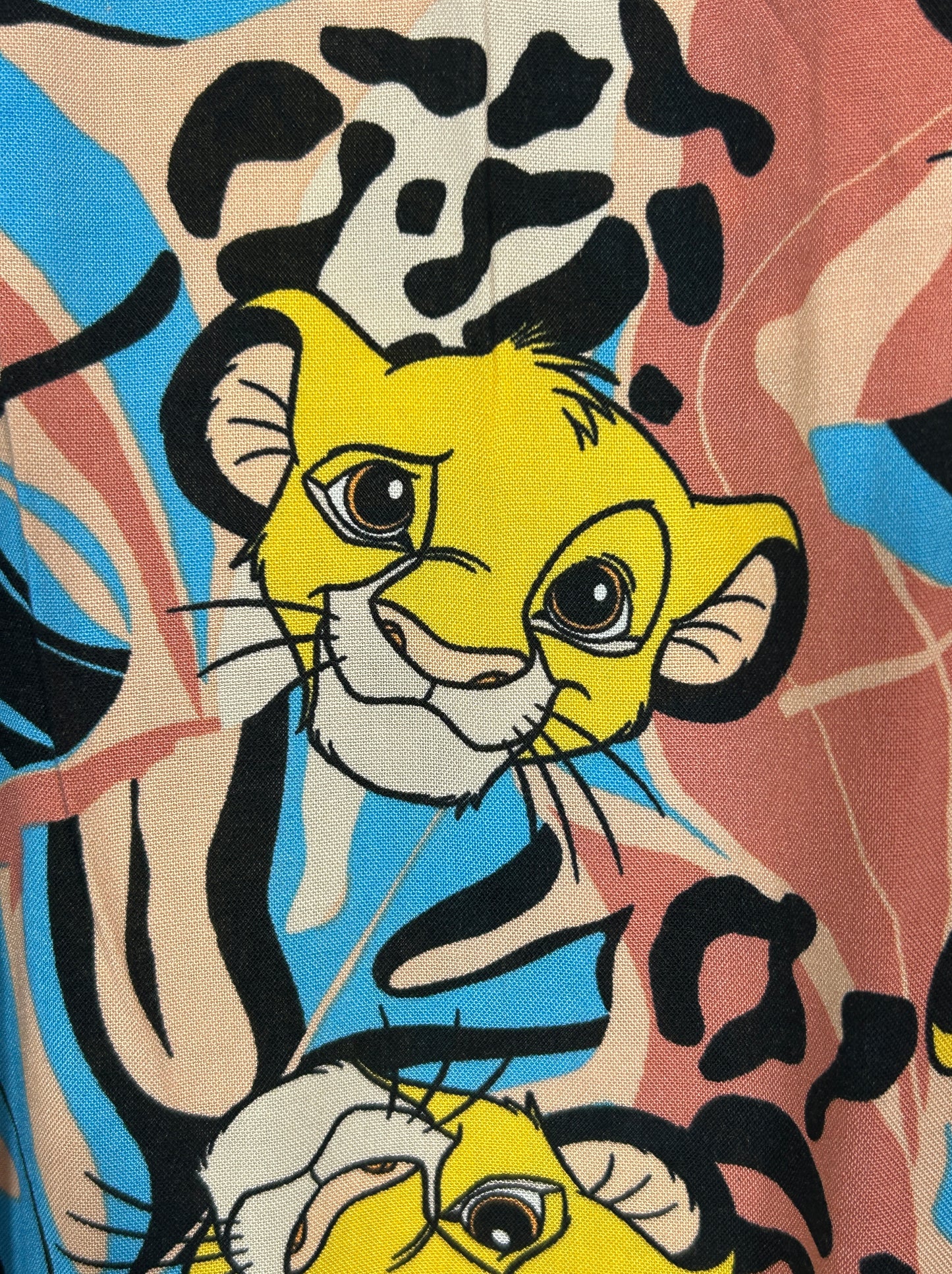 Disney The Lion King Simba Print Sleep Shorts – Size 3X (22W-24W) – Rayon Ruffle Hem Pajama Bottoms