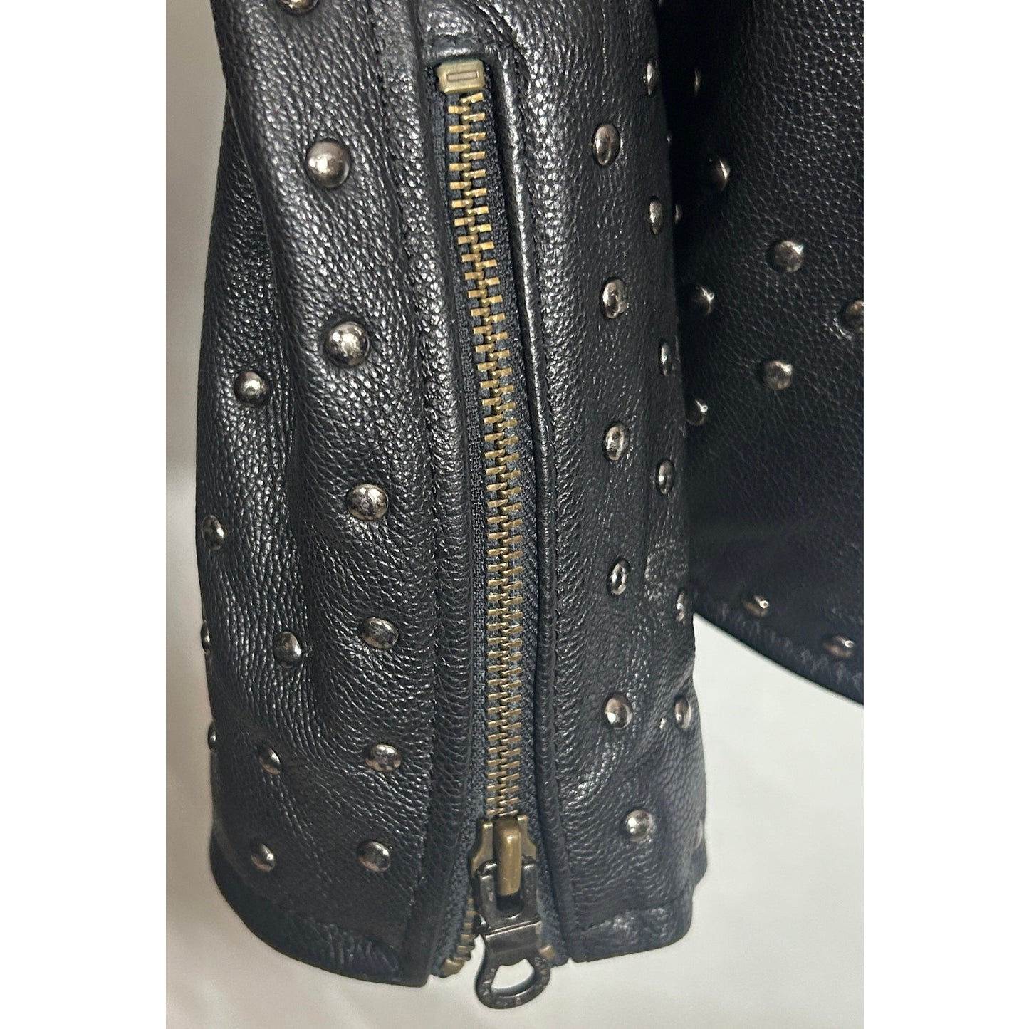Harley-Davidson Women’s Studded Black Leather Motorcycle Jacket L