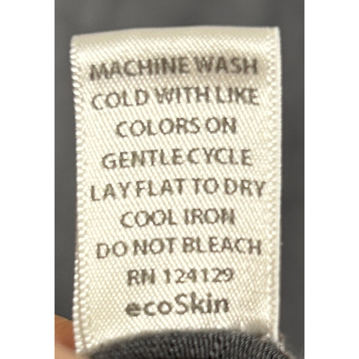 ecoSkin Women’s Small Long-Sleeve Draped Cowl Neck Tunic Gray - Hemp, USA Made