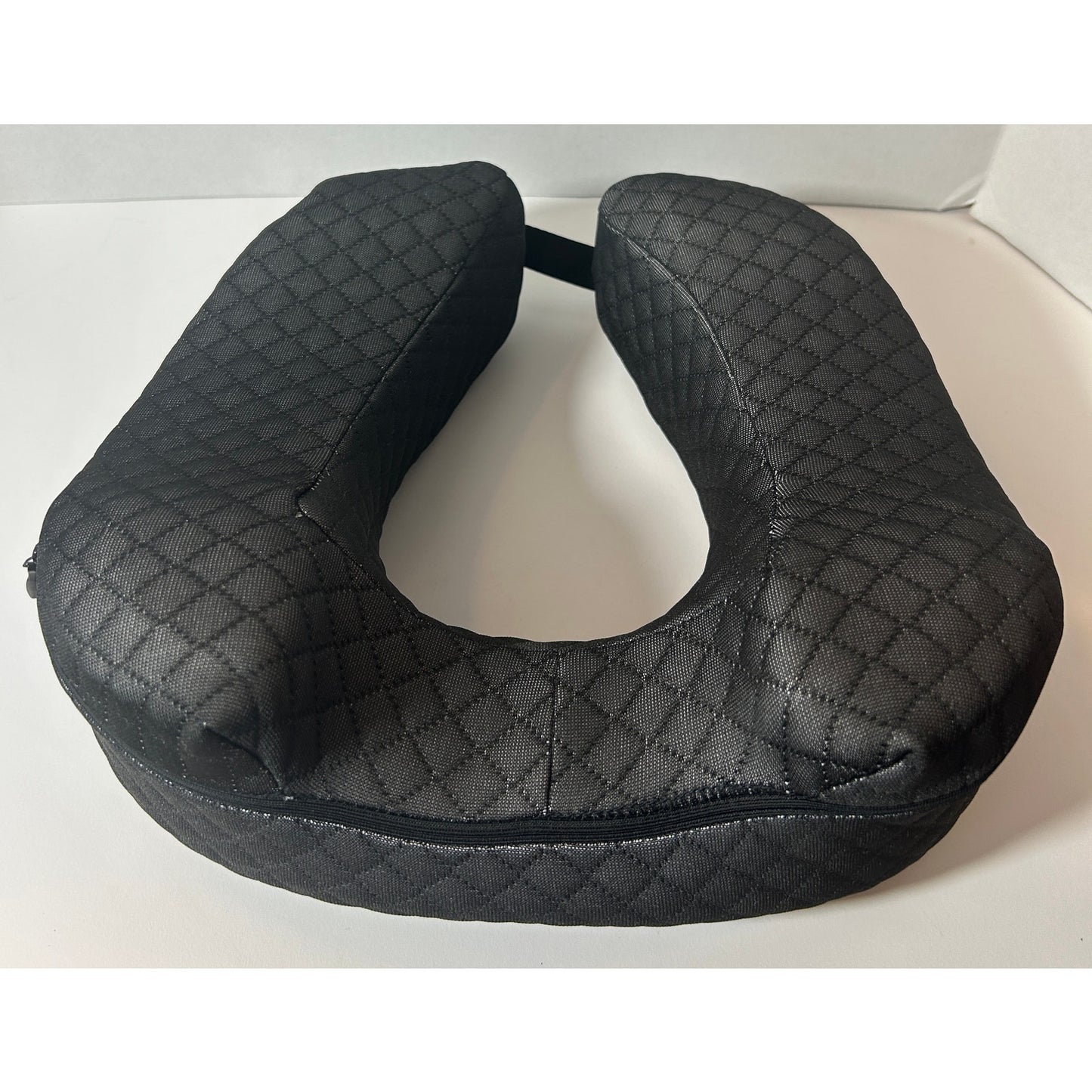 Black Face Down Pillow Memory Foam Travel Massage Neck Support - NIB