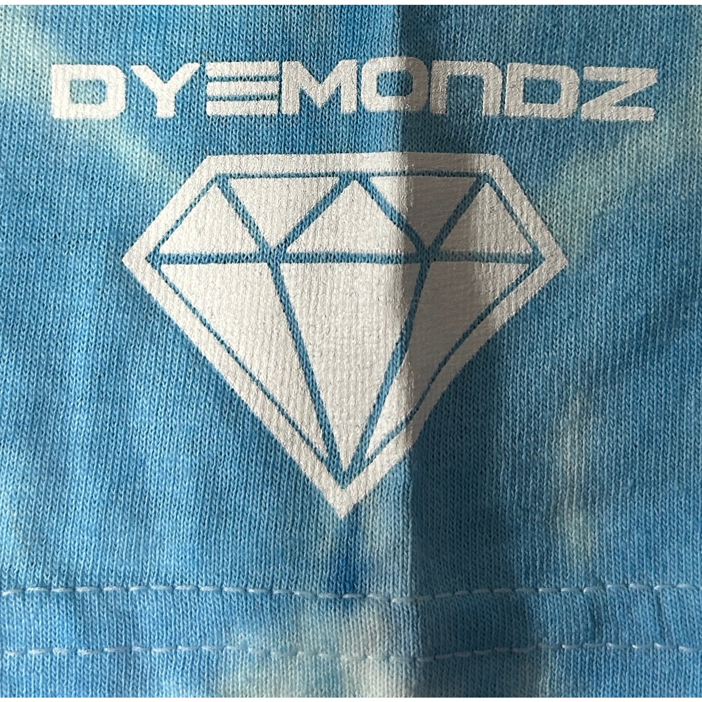 DYEMONDZ XL Blue Tie Dye T-Shirt Gildan Heavy Cotton Festival Tee