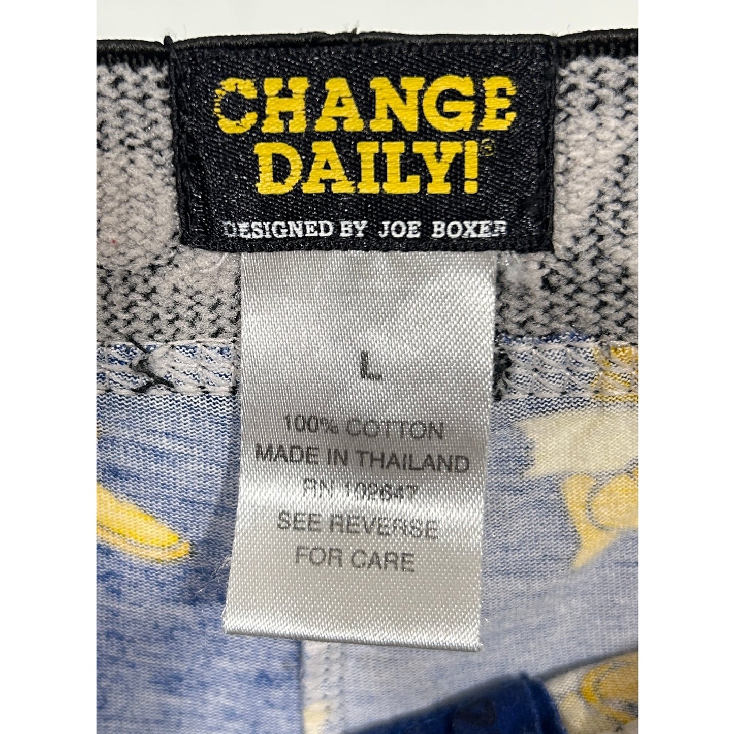 Joe Boxer Change Daily Banana Pants L 100% Cotton Funny Lounge Pajama Bottoms