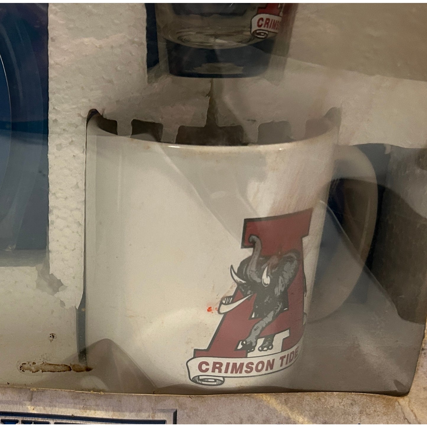 Vintage Alabama Crimson Tide Hunter Fan Set – Mug, Glass, Shot Glass NIB