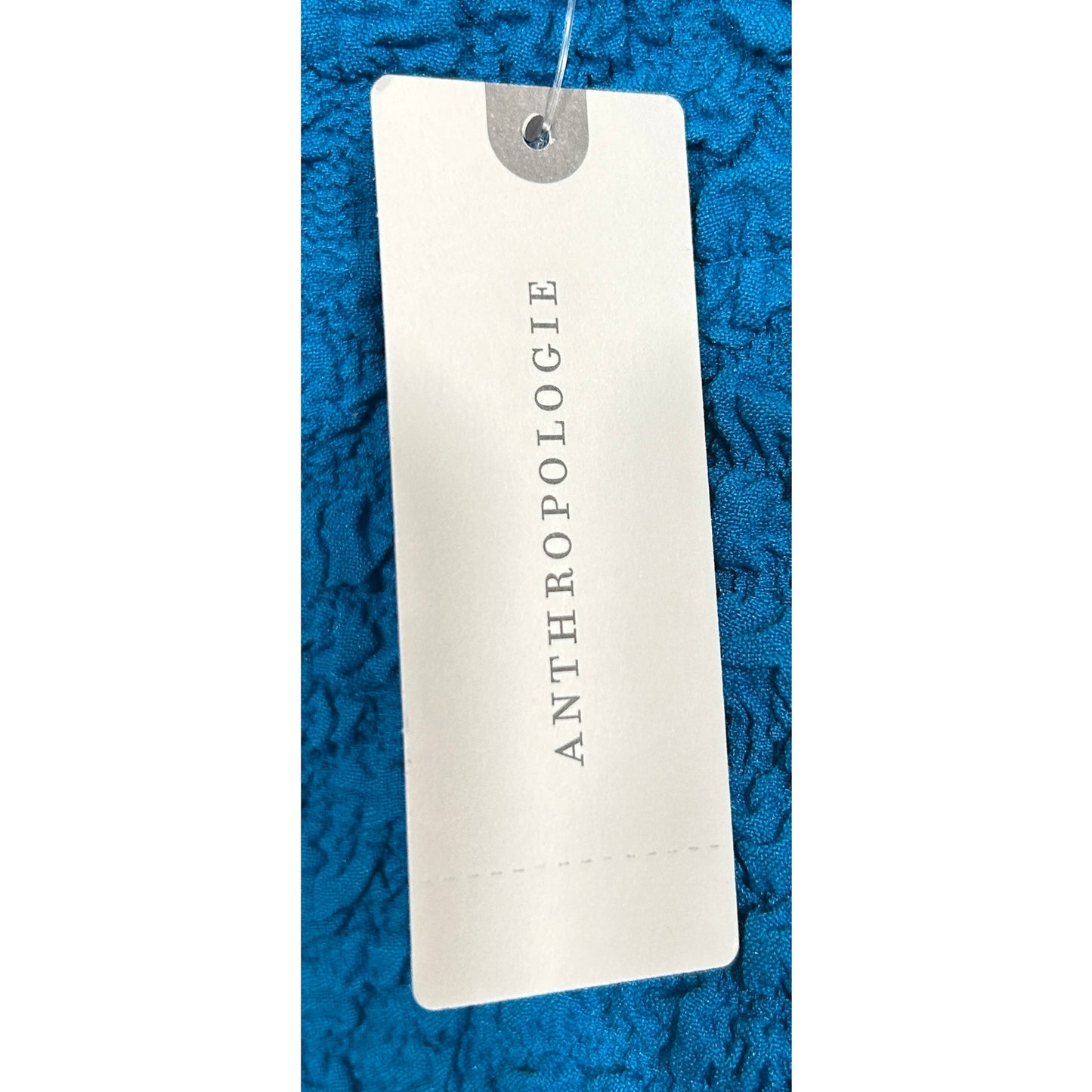 Anthropologie Textured Bodycon Dress Topaz Blue XXS NWT