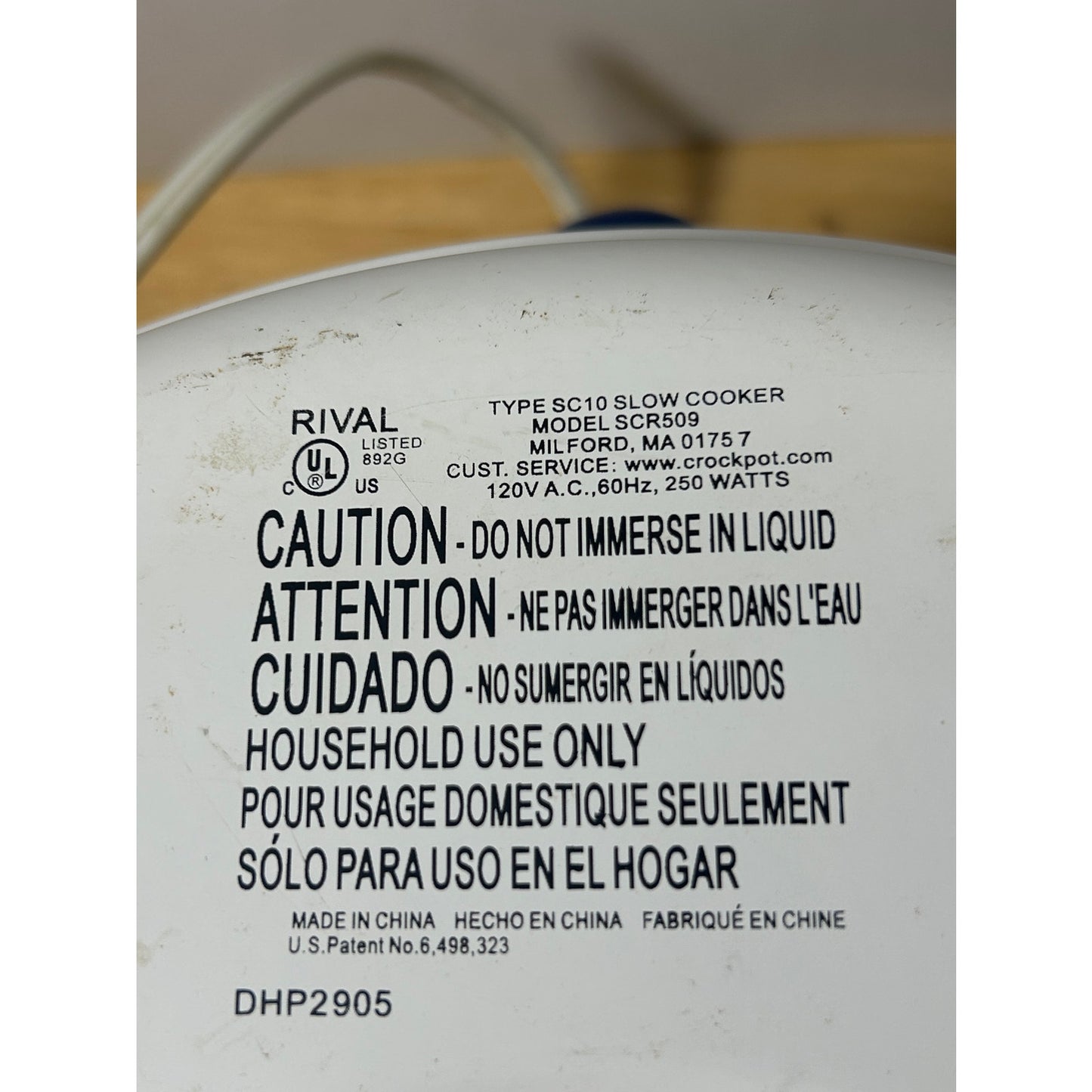 Vintage Rival Crock-Pot Stoneware Slow Cooker, Model SCR509