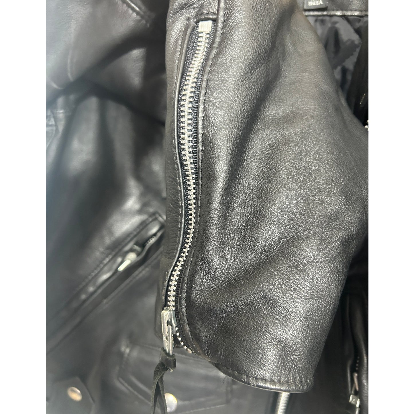 Harley-Davidson Black Leather Biker Jacket Women’s M | Made in USA