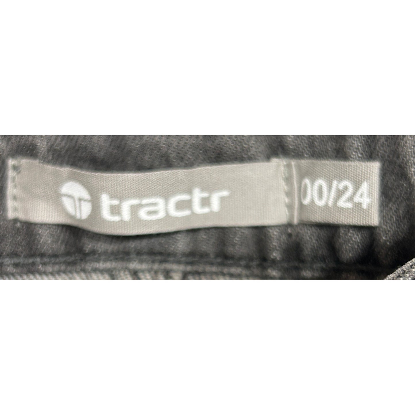 Tractr Brittany Black Denim Shorts Size 00 Mid Rise Raw Hem Cutoffs NWT