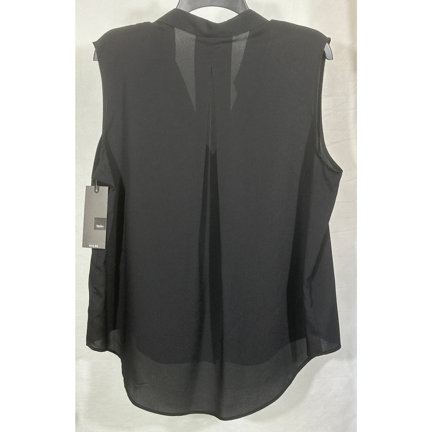 Mossimo Black Sleeveless Button Blouse XXL NWT