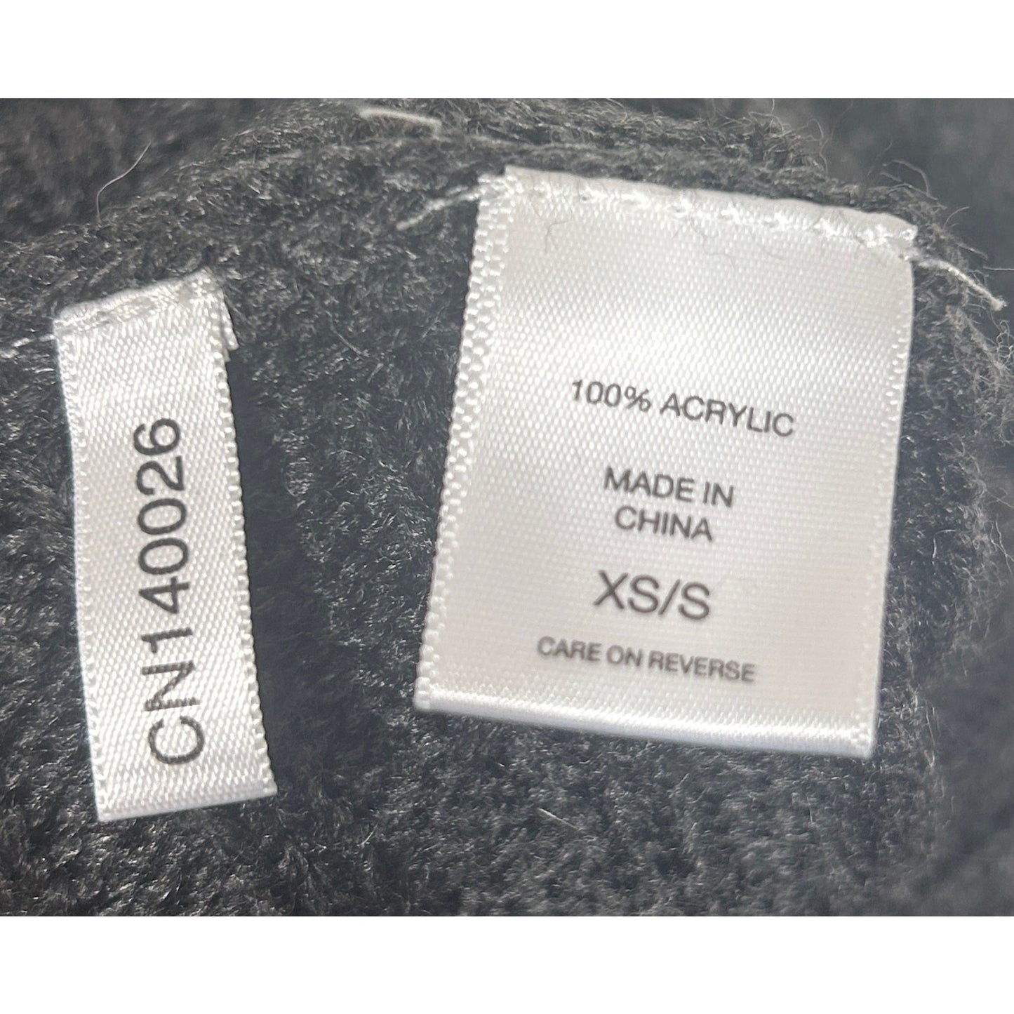 New York & Company Dark Gray Cable Knit Poncho Sweater XS/S Cowl Neck Acrylic