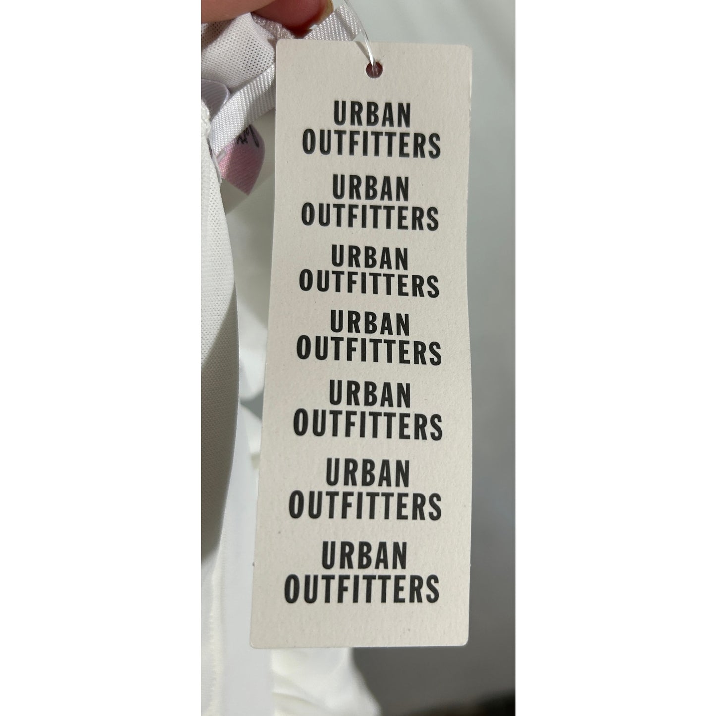 Urban Outfitters Ruffle Mini Skirt White XL NWT