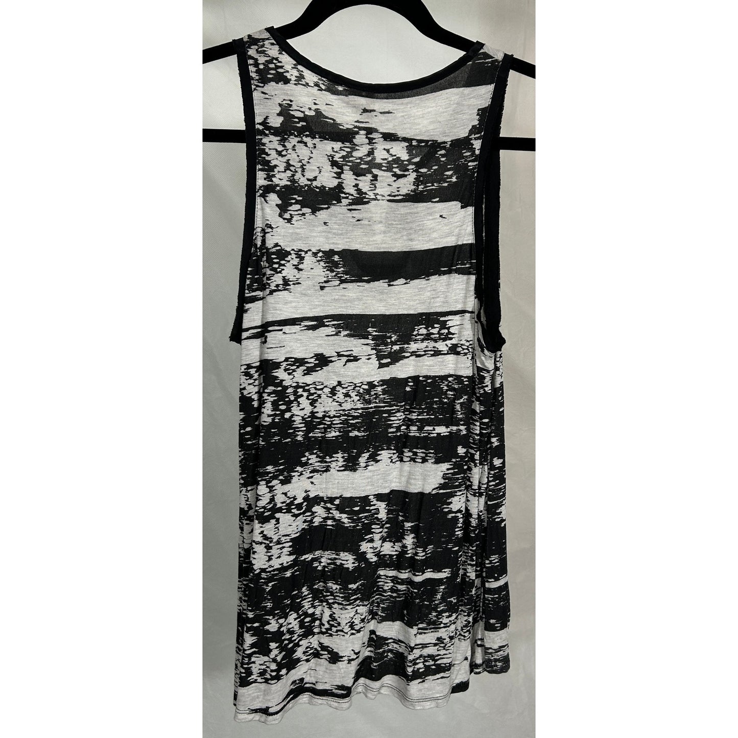 Calvin Klein Jeans Black White Abstract Sleeveless Top | Small