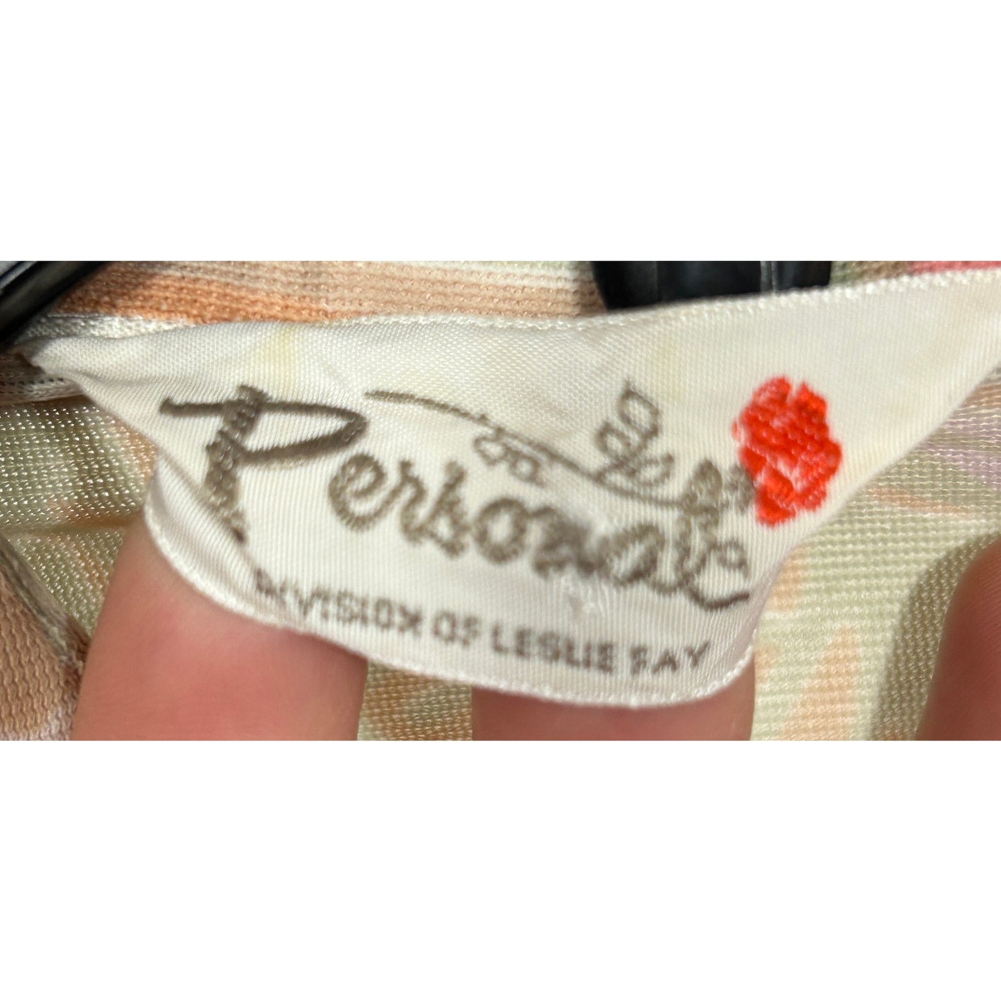 Vintage Leslie Fay Personal Blouse Sz 16 Abstract Floral Pastel Print Top