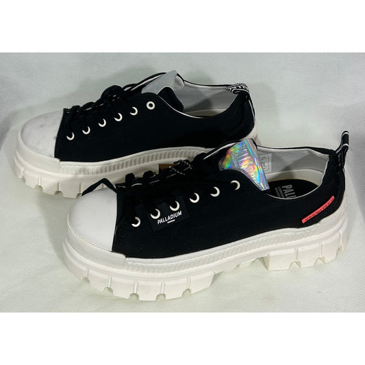 Palladium Chunky Platform Black Canvas Sneakers – US Size 9.5