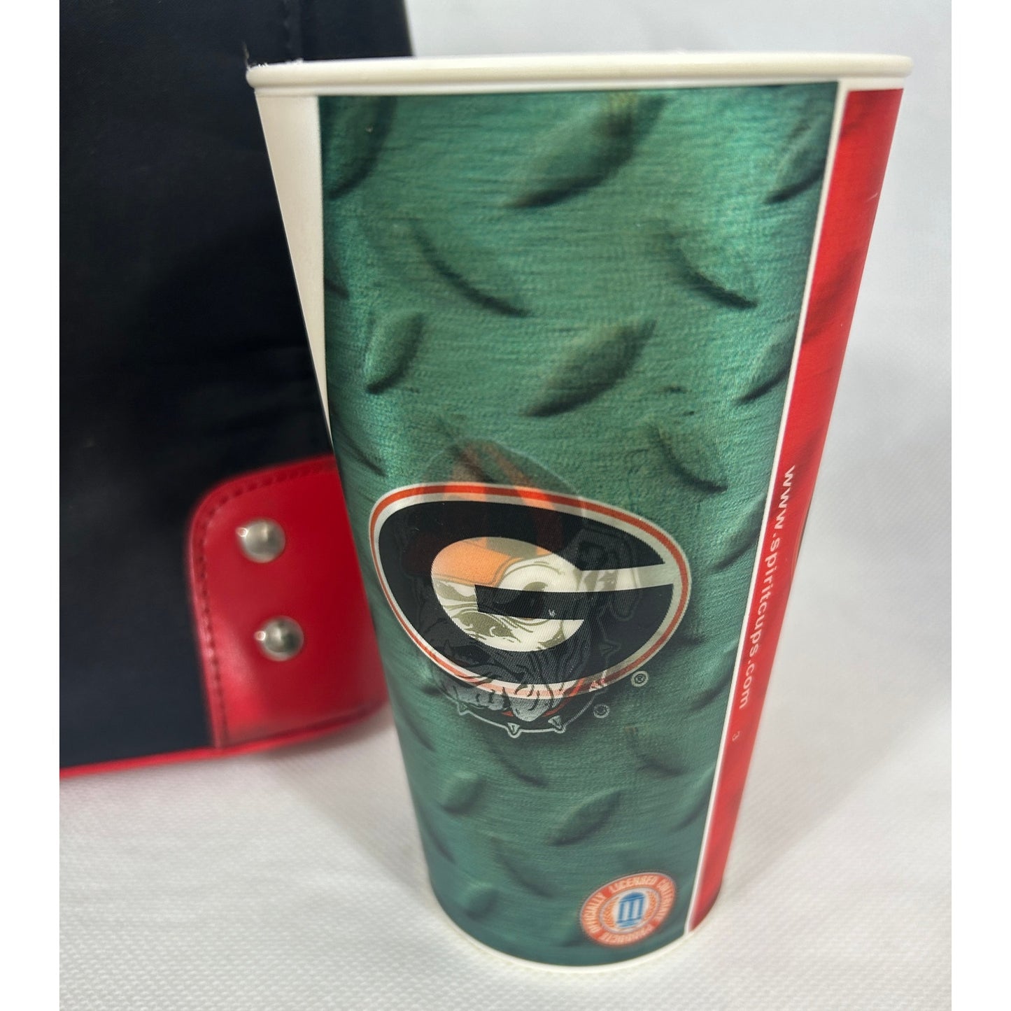 University of Georgia Purse & Spirit Cup Set – Black & Red Bulldog Logo