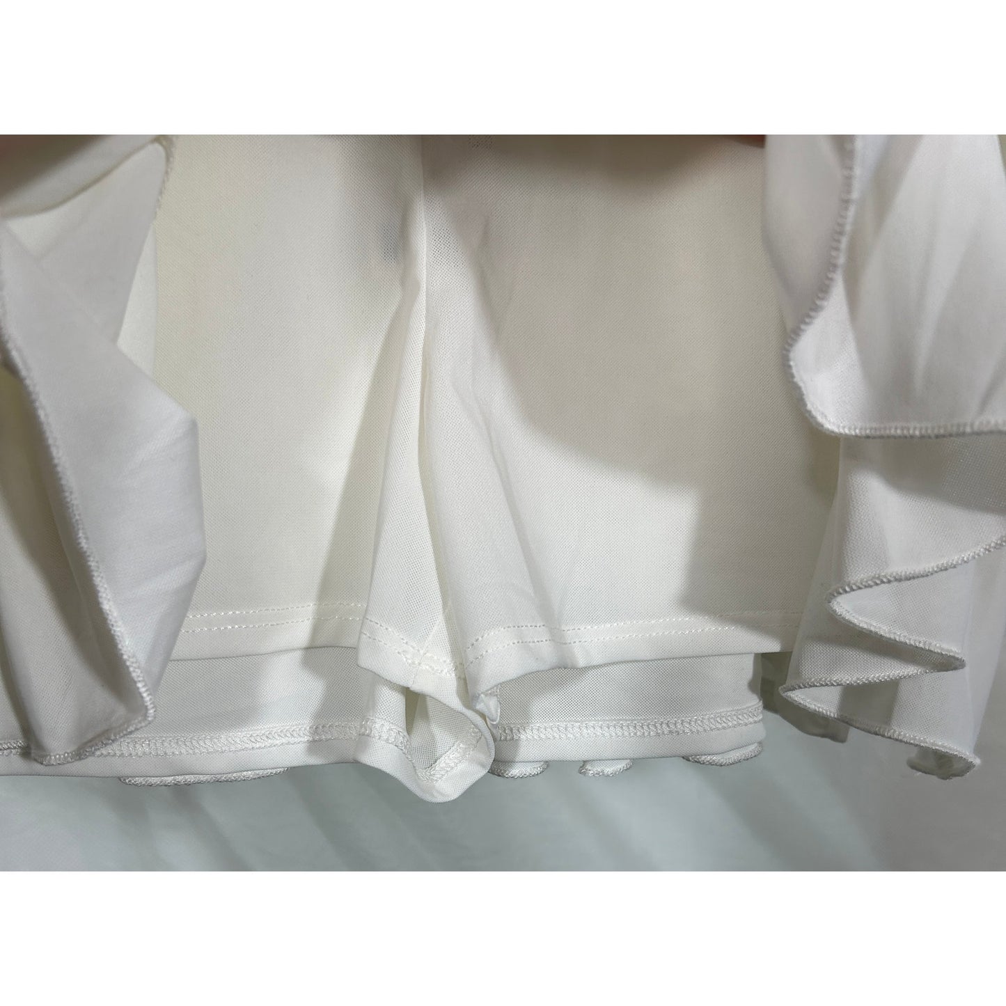 Urban Outfitters Ruffle Mini Skirt White XL NWT