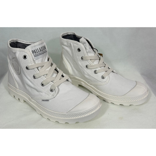 Palladium White Canvas High Top Sneakers Women’s Size 9.5