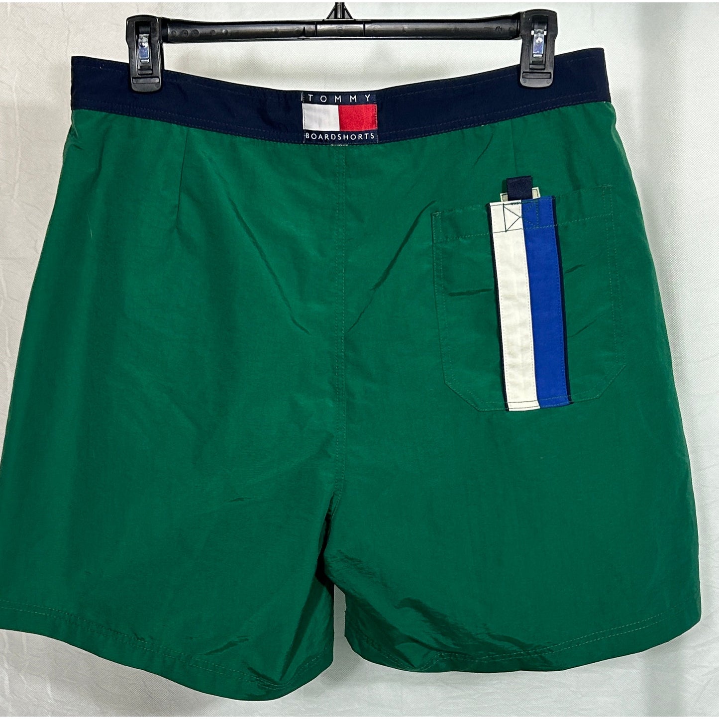 Tommy Hilfiger Green Colorblock Board Shorts Trunks Size XL