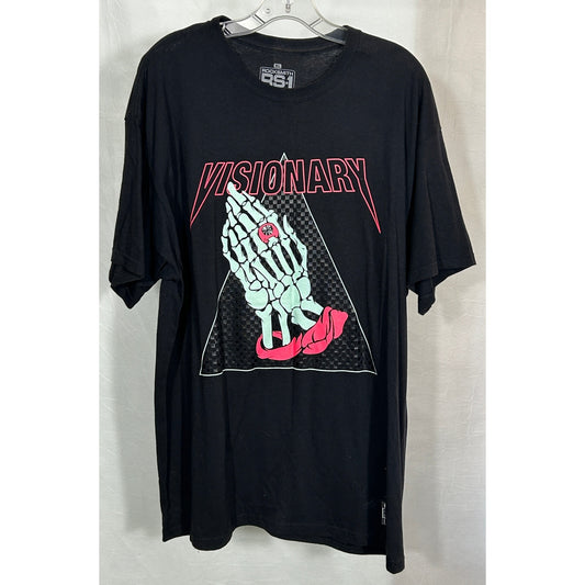 Rocksmith RS‑1 “Visionary” Skeleton Hands XL Graphic Tee – 100% Cotton