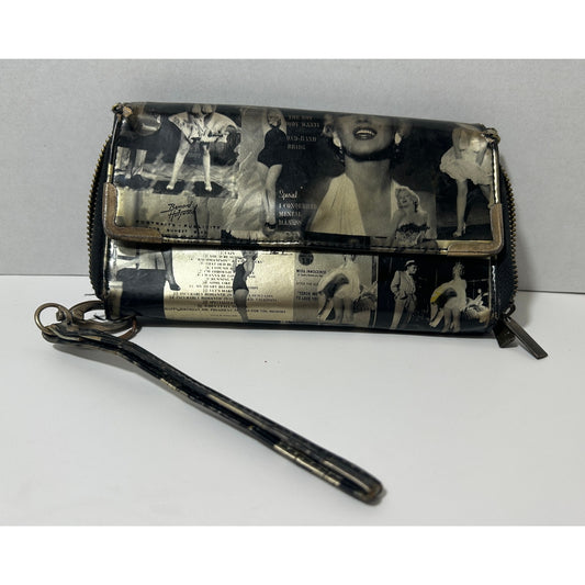 Vintage Bernard of Hollywood Marilyn Monroe Wristlet Wallet 8"x4.5"